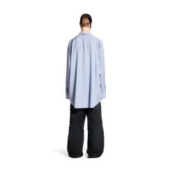 Men's Fluid Shirt in Blue/white