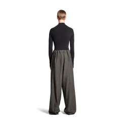 Men's Fluid Tailored Pants in Grey