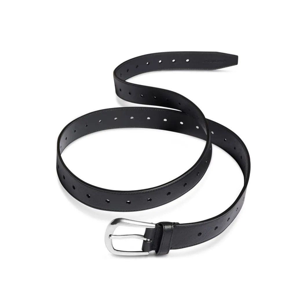 Men's Half Moon Belt in Black