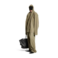 Men's Hooded Zip-up Jacket in Green