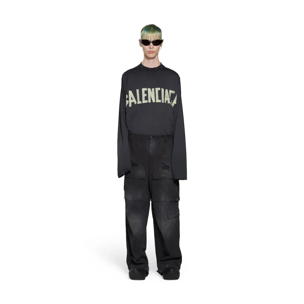 Men's Large Cargo Pants in Black