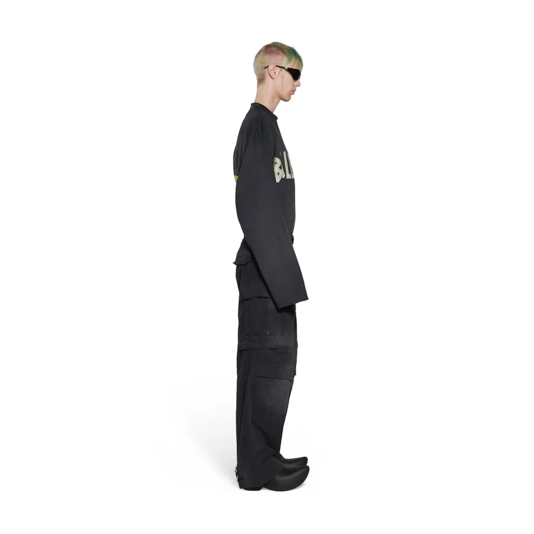 Men's Large Cargo Pants in Black