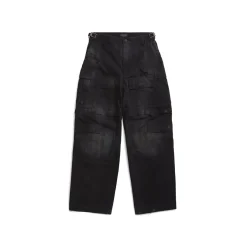Men's Large Cargo Pants in Black