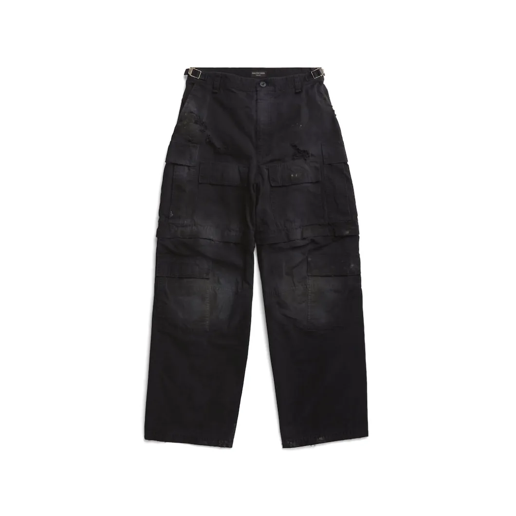 Men's Large Cargo Pants in Black