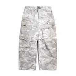 Men's Large Cargo Pants in Light Grey