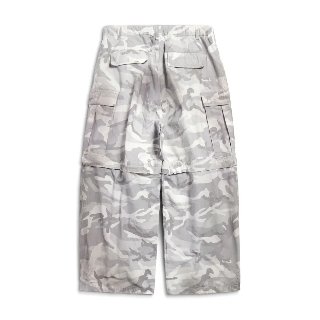 Men's Large Cargo Pants in Light Grey