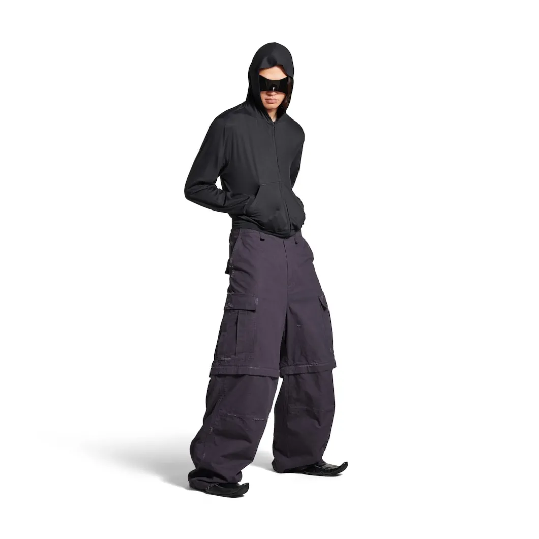 Men's Large Cargo Pants in Dark Blue