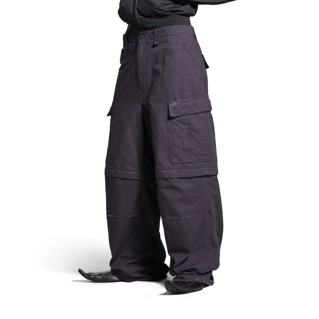 Men's Large Cargo Pants in Dark Blue