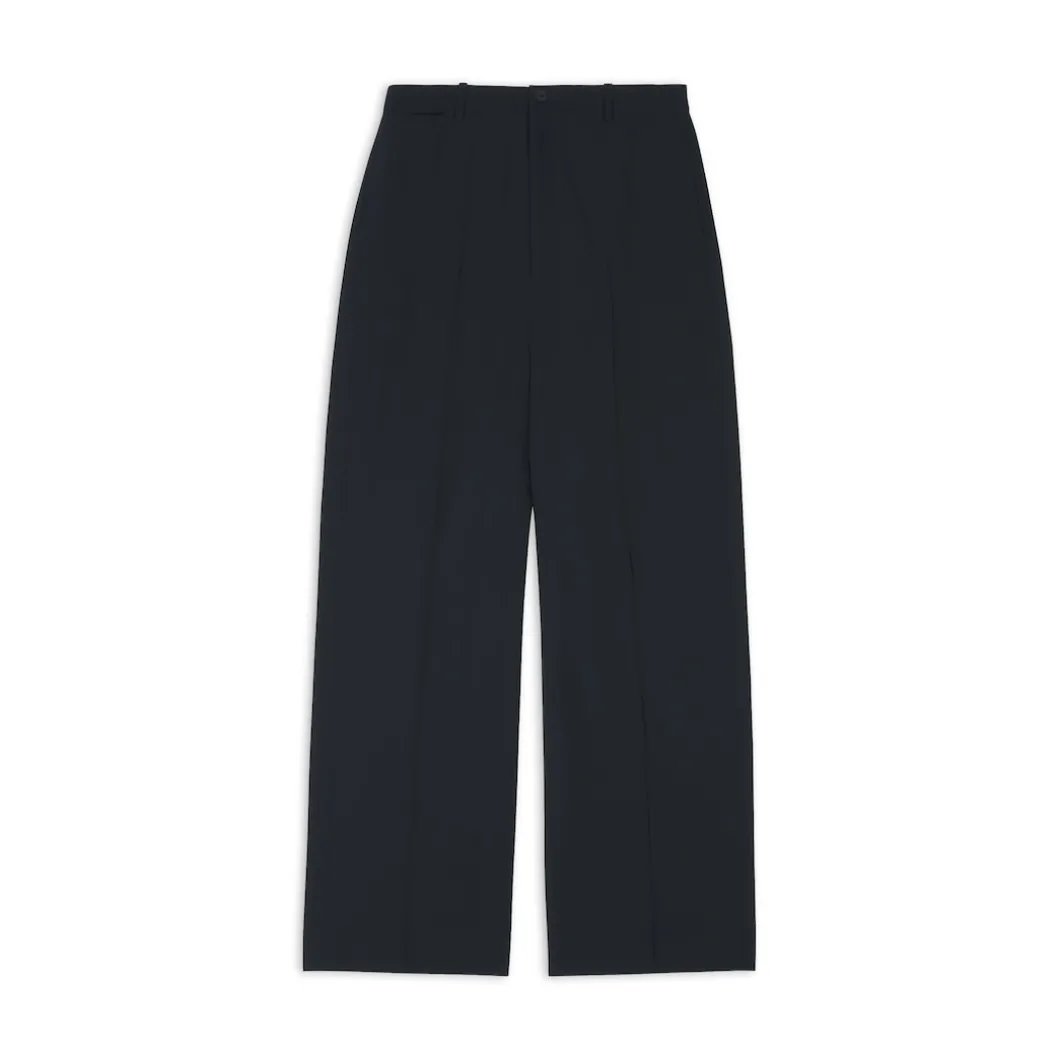 Men's Large Fit Tailored Pants in Black