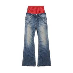 Men's Layered Jeans in Black