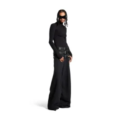 Men's Layered Jogging Pants in Black