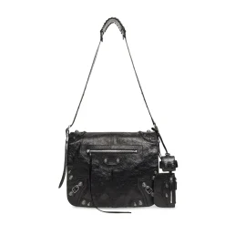 Men's Le Cagole Medium Messenger Bag in Black