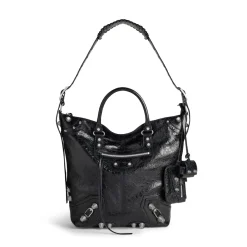 Men's Le Cagole Medium Tote Bag in Black