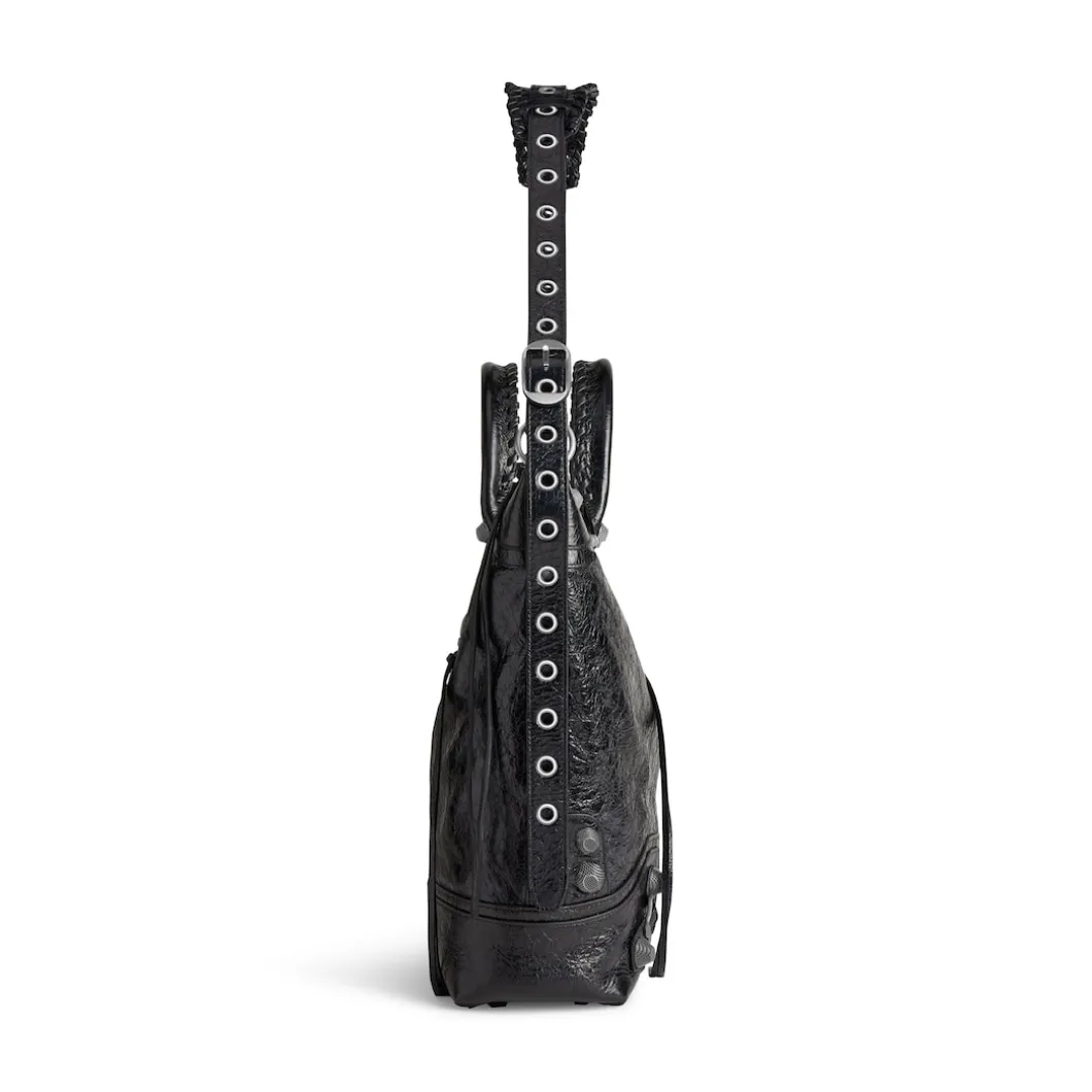 Men's Le Cagole Medium Tote Bag in Black