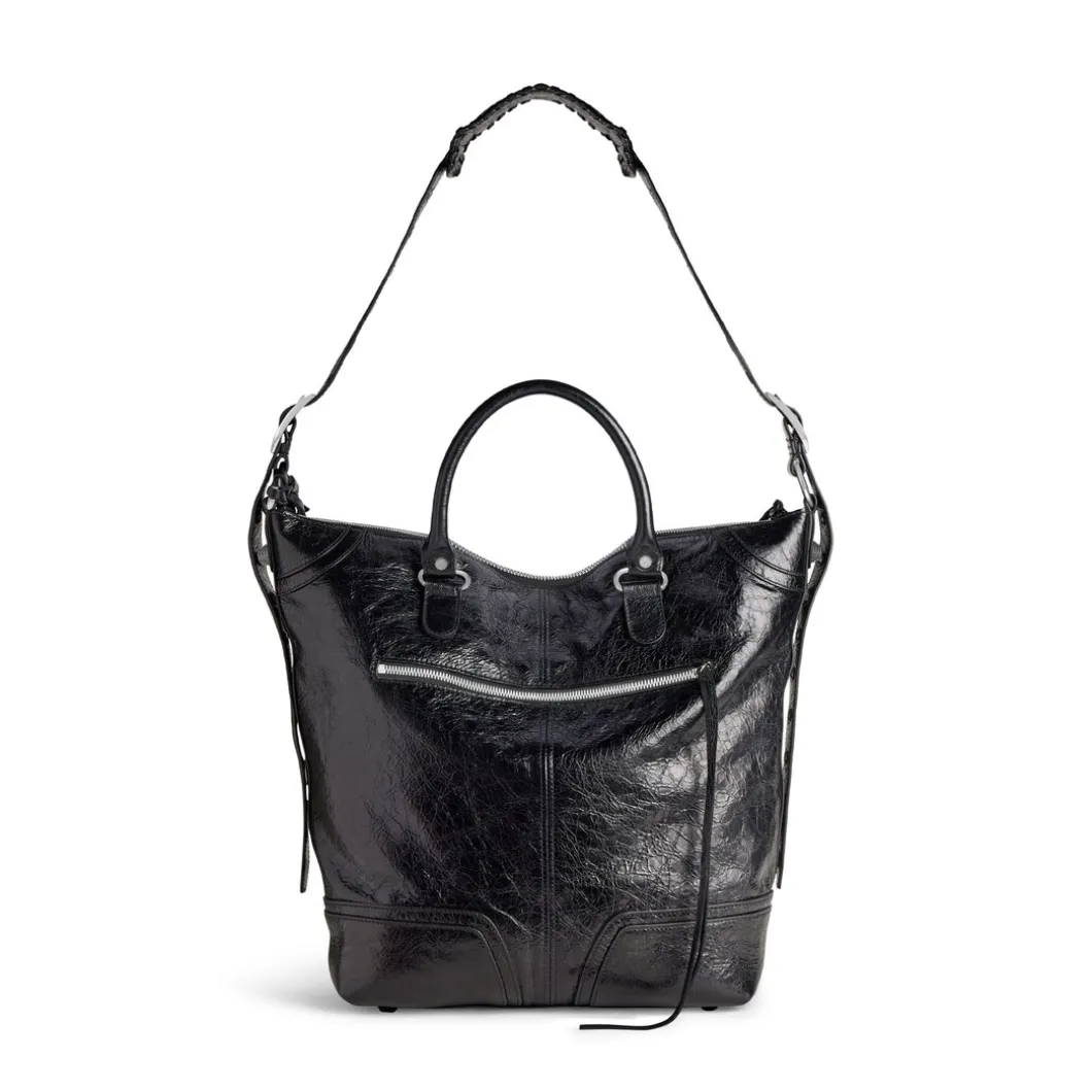 Men's Le Cagole Medium Tote Bag in Black