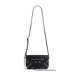 Men's Le Cagole Mini Flap Bag in Black