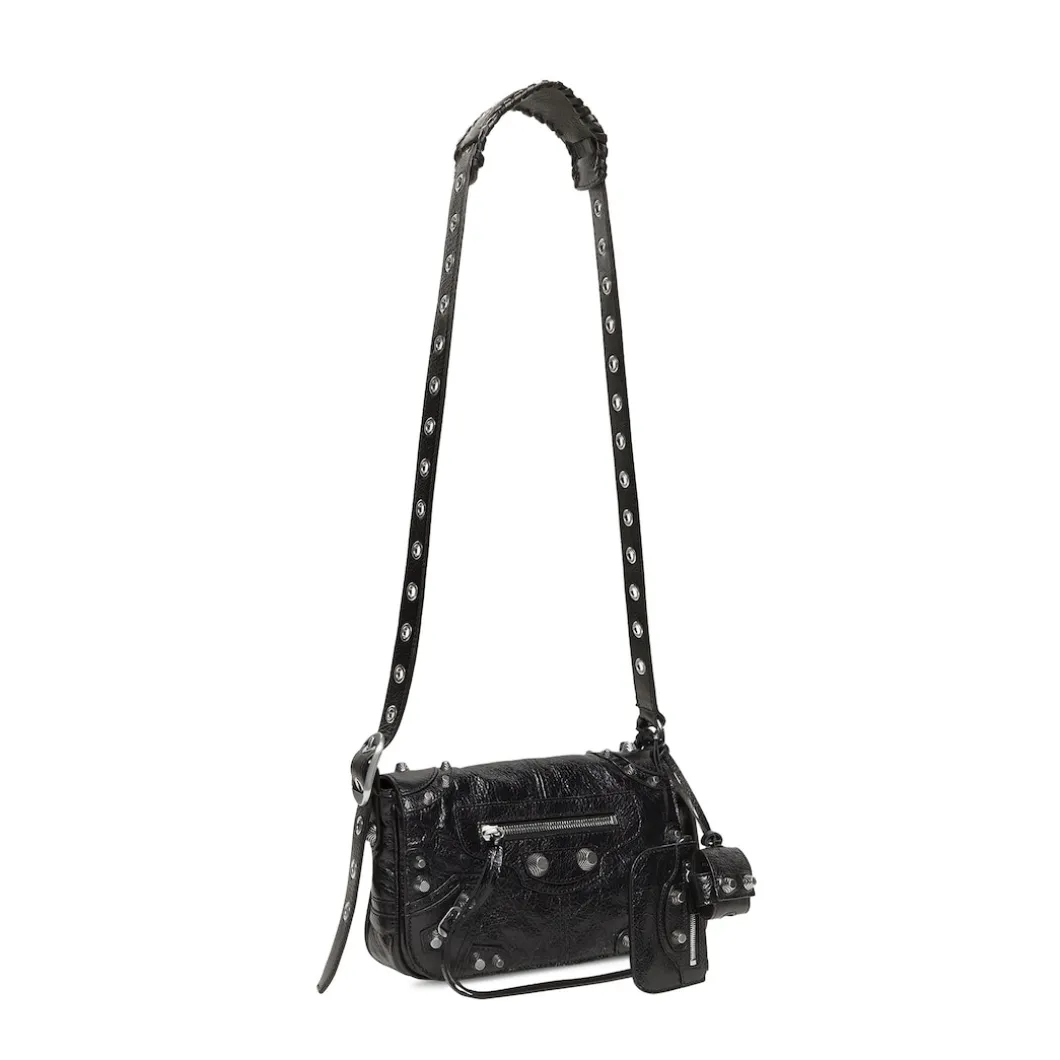 Men's Le Cagole Xs Flap Bag in Black
