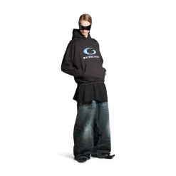 Men's Loop Sports Icon Hoodie Medium Fit in Black