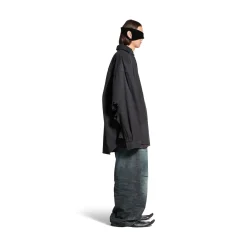 Men's Loop Sports Icon Layered Shirt in Black