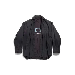 Men's Loop Sports Icon Layered Shirt in Black