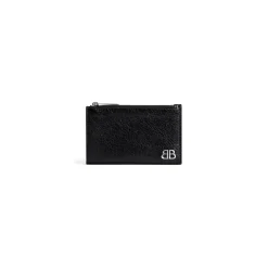 Men's Monaco Long Coin And Card Holder in Black