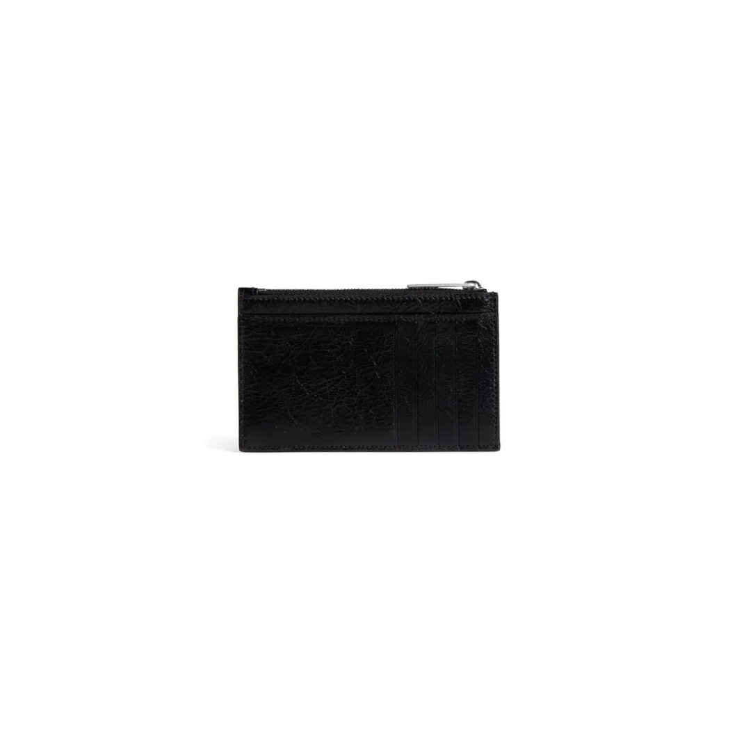 Men's Monaco Long Coin And Card Holder in Black