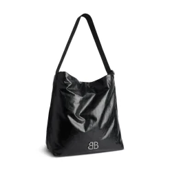 Men's Monaco Medium Hobo Bag in Black