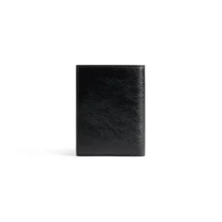 Men's Monaco Vertical Bifold Wallet in Black