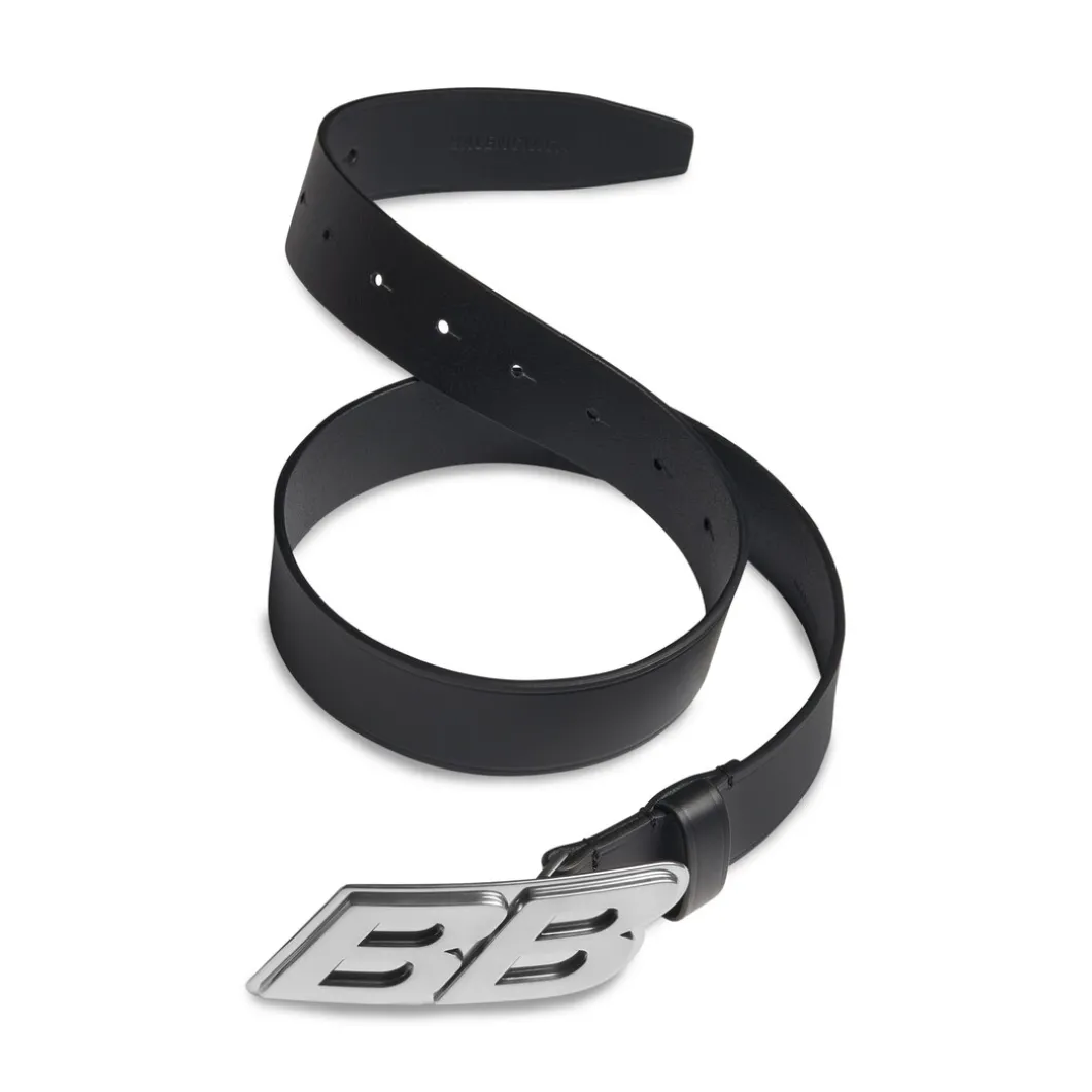 Men's Moto Logo Belt in Black