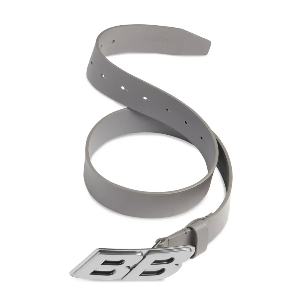 Men's Moto Logo Belt in Dark Grey