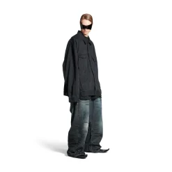 Men's Oversized Jacket in Black