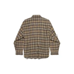 Men's Paris Liberty Layered Shirt Oversized in Dark Green