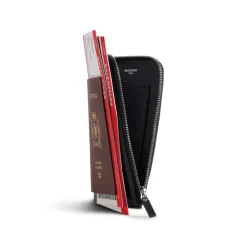 Men's Passport Phone Holder in Burgundy