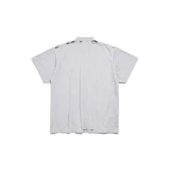 Men's Planet Earth T-shirt Oversized in Grey