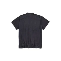Men's Planet Earth T-shirt Oversized in Black