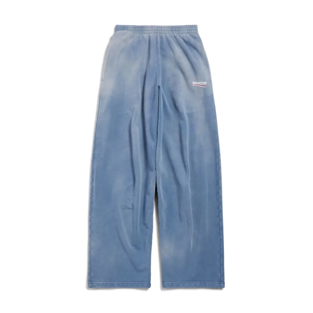 Men's Political Campaign Baggy Sweatpants in Faded Blue/white/red