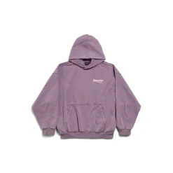 Men's Political Campaign Hoodie Medium Fit  in Faded Purple