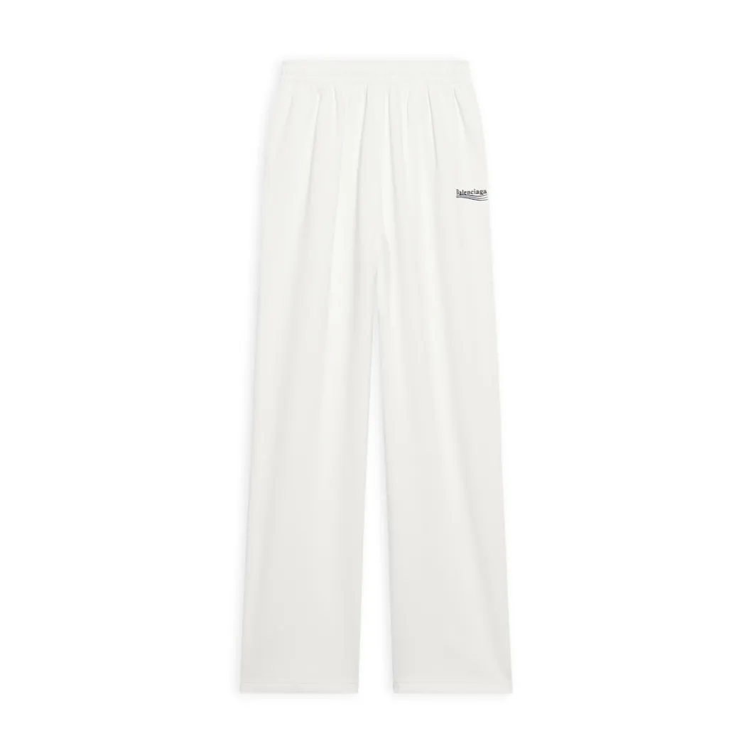 Men's Political Campaign Jogging Pants in White