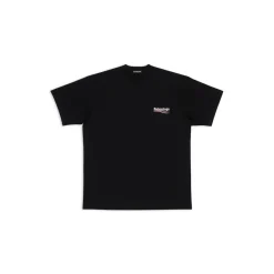 Men's Political Campaign T-shirt Regular Fit in Black