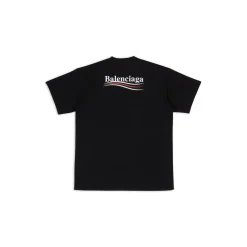 Men's Political Campaign T-shirt Regular Fit in Black