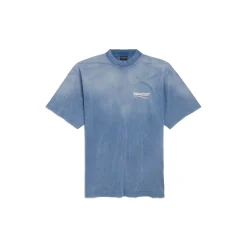 Men's Political Campaign T-shirt Medium Fit in Faded Blue/white/red