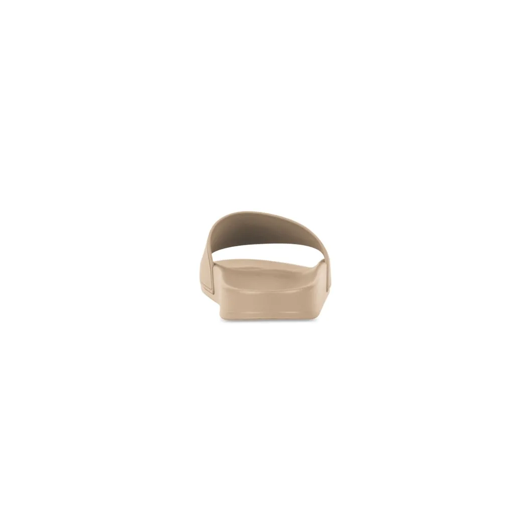 Men's Pool Slide Sandal in Beige
