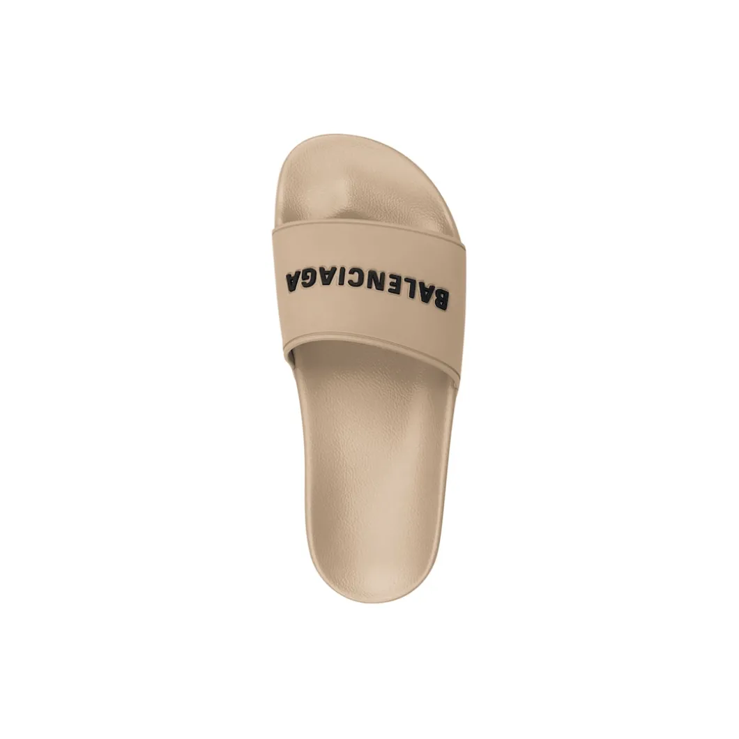 Men's Pool Slide Sandal in Beige