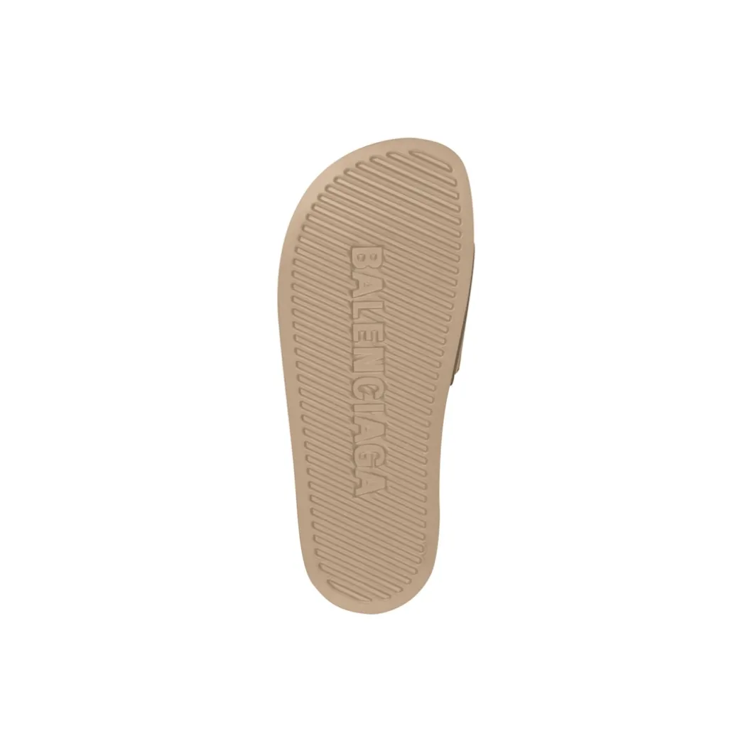 Men's Pool Slide Sandal in Beige