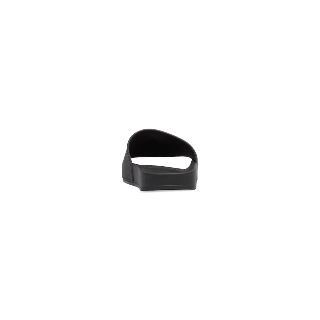 Men's Pool Slide Sandal in Black/white