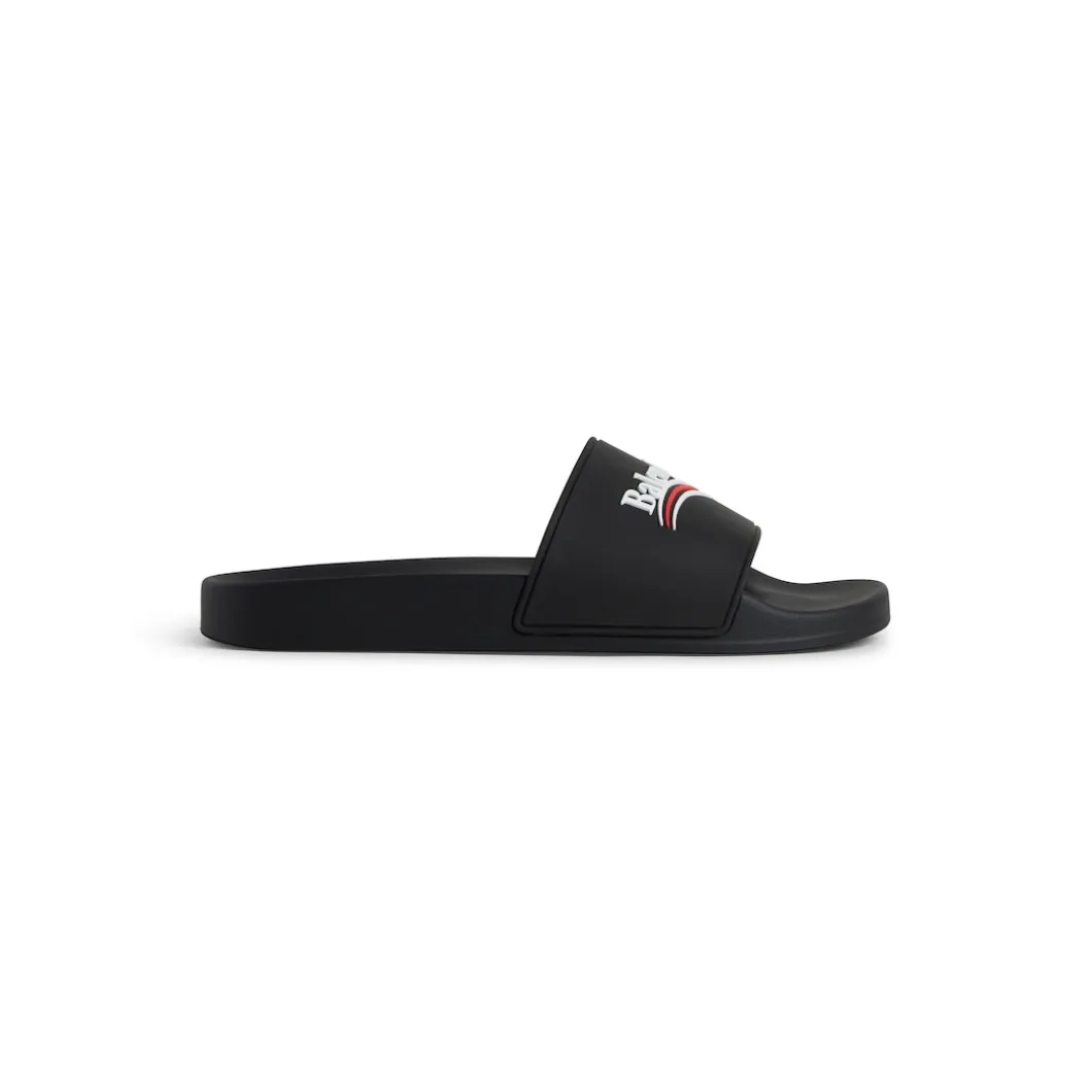 Men's Pool Slide Sandal in Black