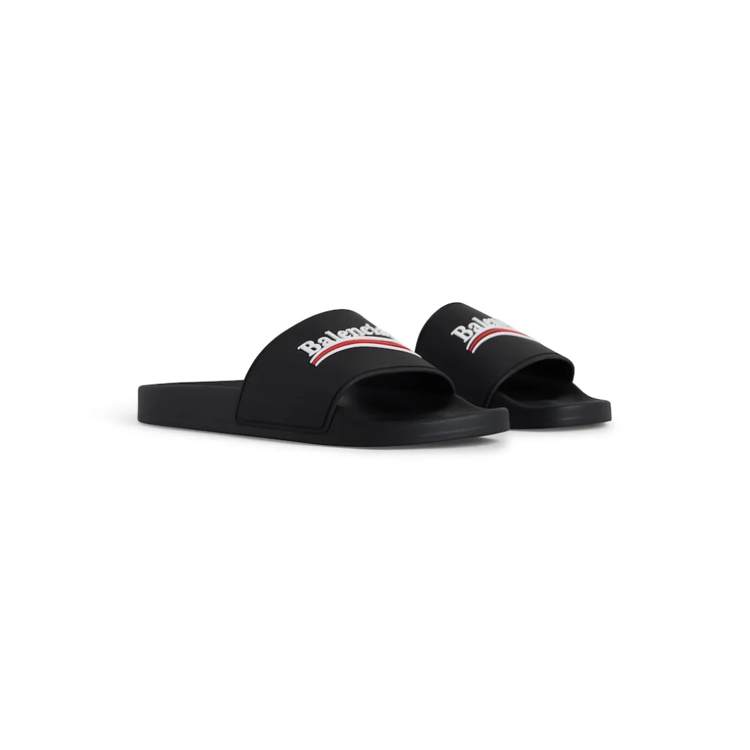 Men's Pool Slide Sandal in Black