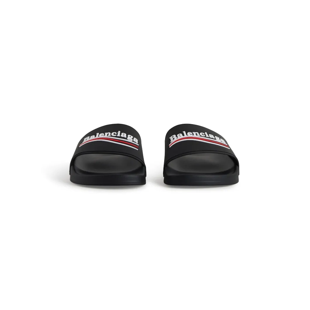 Men's Pool Slide Sandal in Black