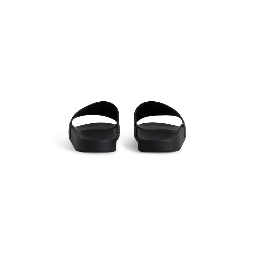 Men's Pool Slide Sandal in Black