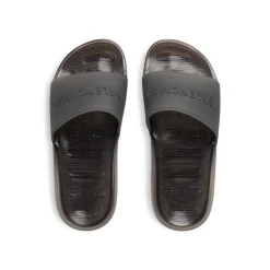 Men's Pool Transparent Slide Sandal in Black